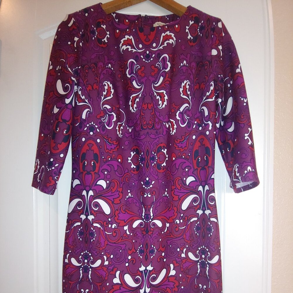 Laundry knee-length stretcy patterned dress size 4